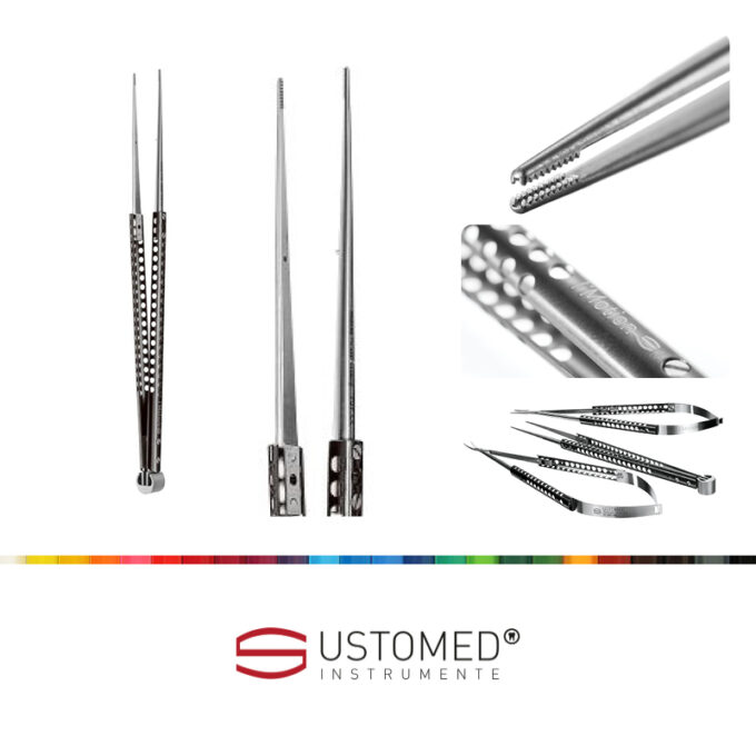Ustomed I´Motion, Micro-forceps, atraumatic, Cooley-grip, 18 cm, straight - 09-280-180