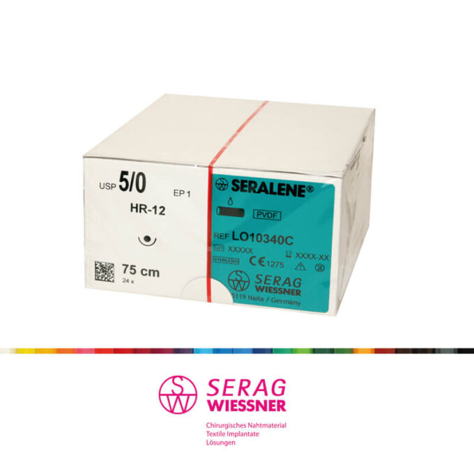 LO07171T Seralene, 6/0, DSS-15, 50 cm, mono, non-resorbable, 24 pcs