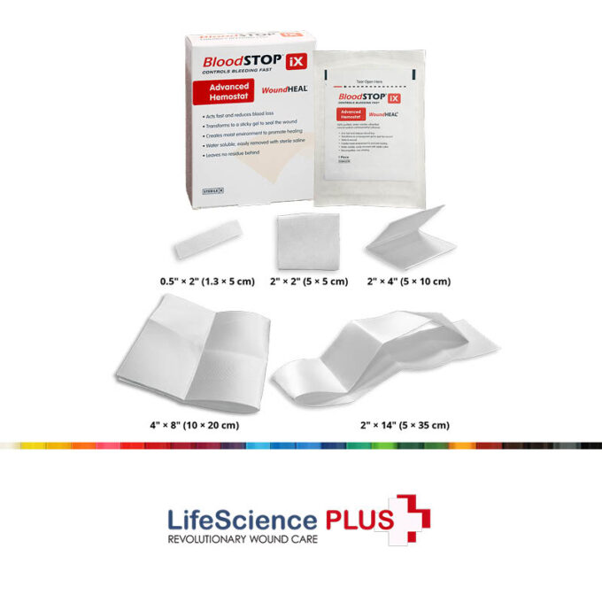 BloodSTOP iX, effektivt hæmostase-produkt, 24 stk, 1.3 × 5 cm, BS-IX-27 - Image 3