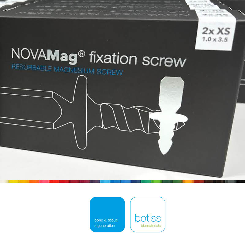 botiss NOVAMag® fikseringsskruer XS, 1,0 x 3,5 mm, 2 stk, 74100402