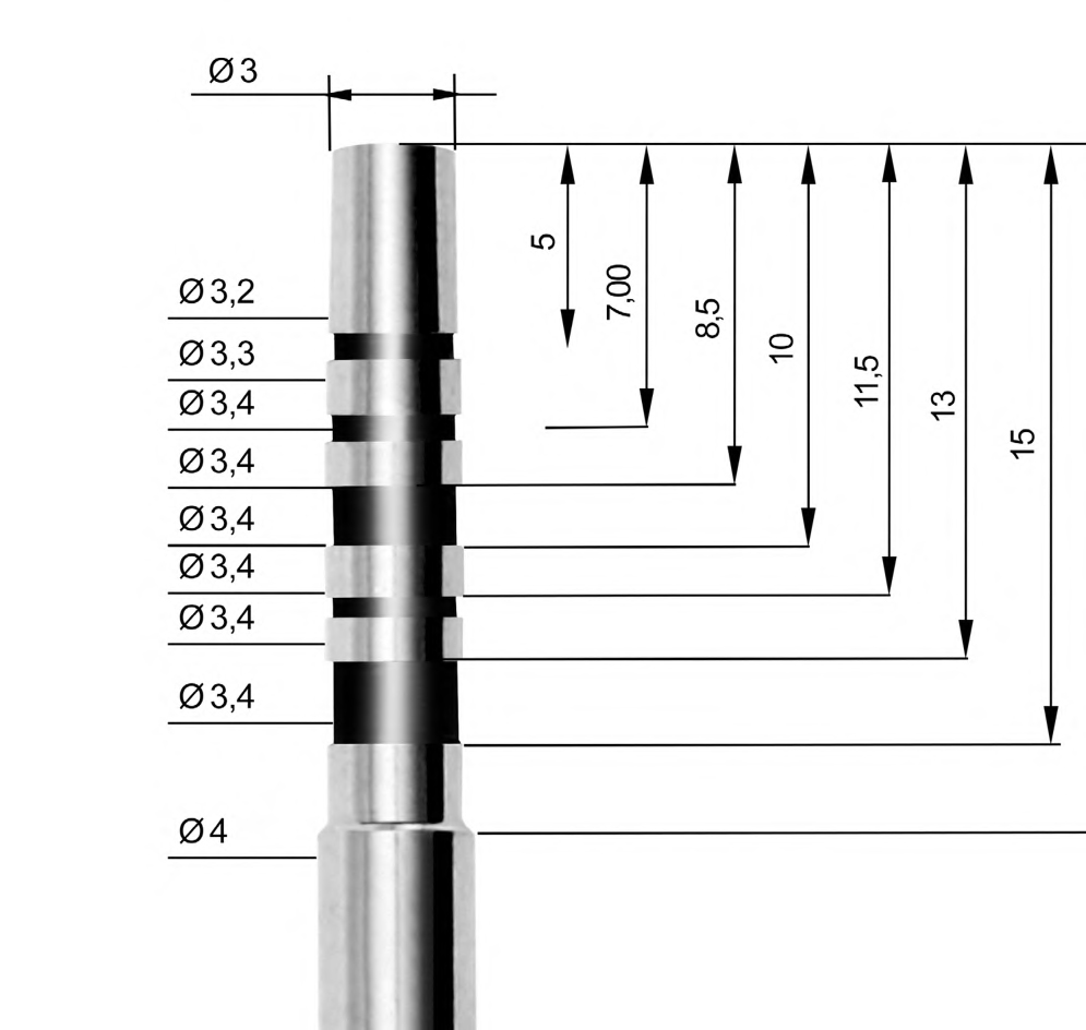 Osteotome, Curved 20°, AZ300, from Magnetic Mallet