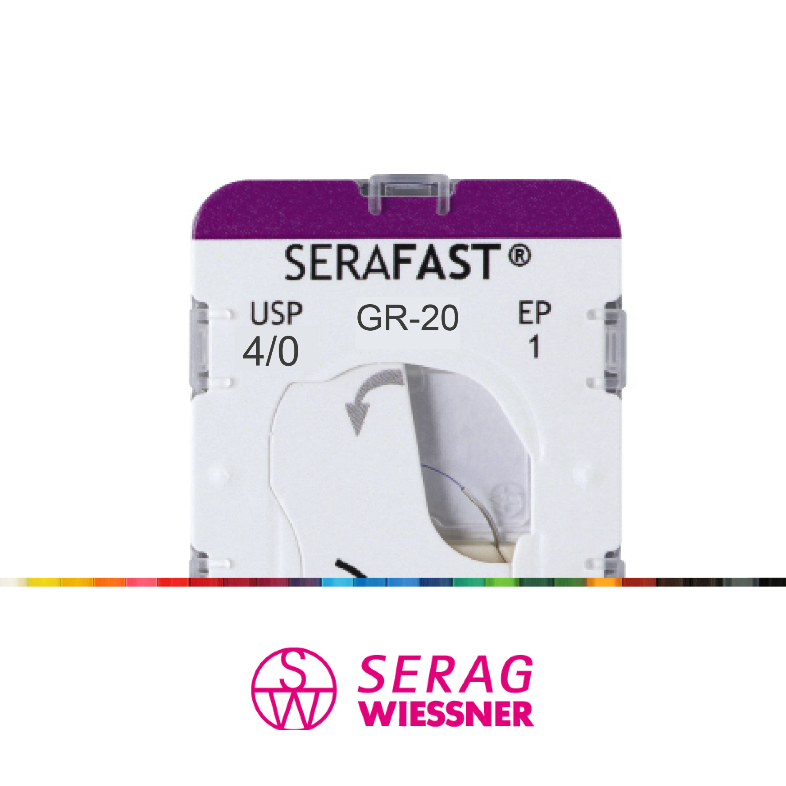 4O153229 Serafast, 4/0, GR-20, 45 cm, mono, resorbable, 24 pcs - Image 2