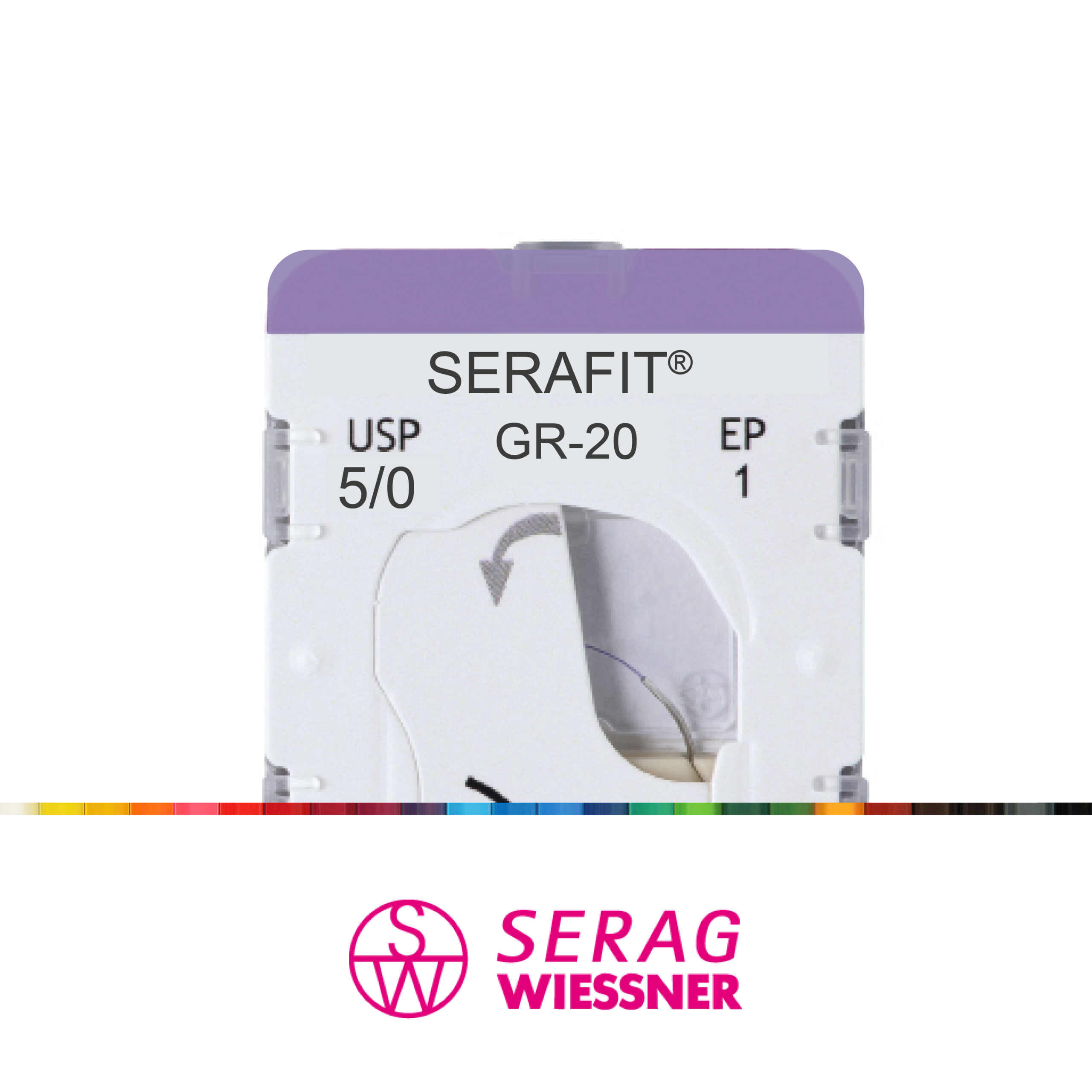 6O101329 Serafit 5/0, GR-20, 45cm, multi, resorbable, undyed, 24 pcs - Image 2